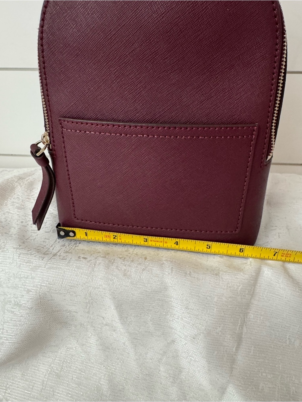 Kate Spade Cameron Mini Convertible Leather Backpack in the color cherrywood - Picture 9 of 11